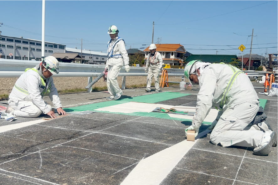 区画線工事